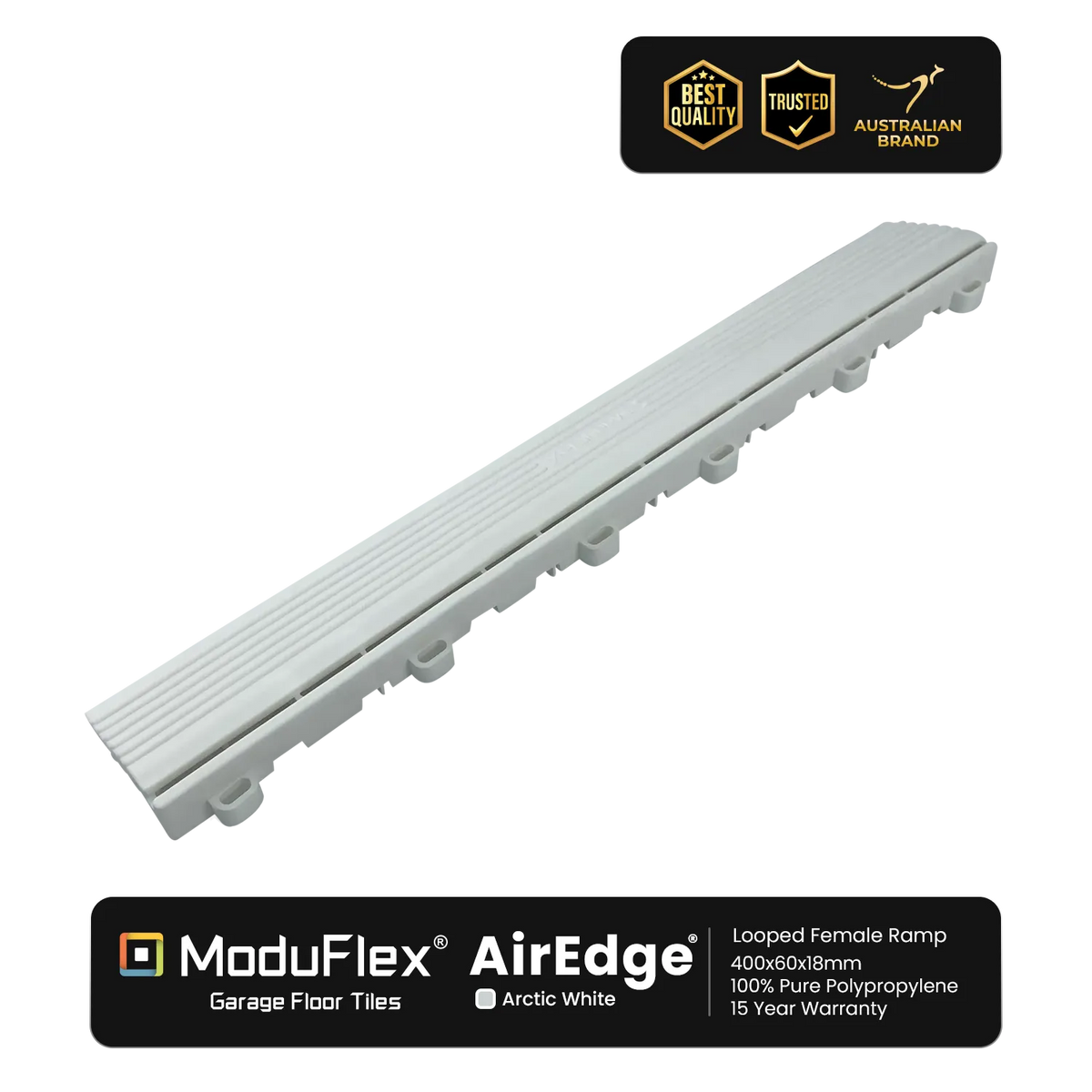 ModuFlex AirEdge –  Looped Female Ramp - Arctic White