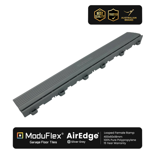 ModuFlex AirEdge –  Looped Female Ramp - Silver Grey