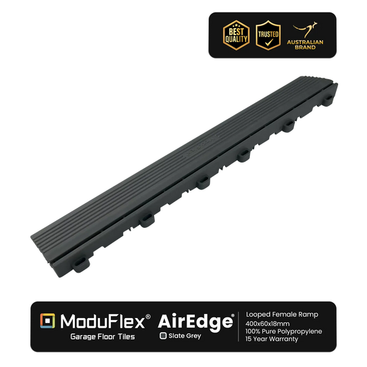 ModuFlex AirEdge –  Looped Female Ramp - Slate Grey