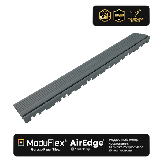 ModuFlex AirEdge –  Pegged Male Ramp - Silver Grey