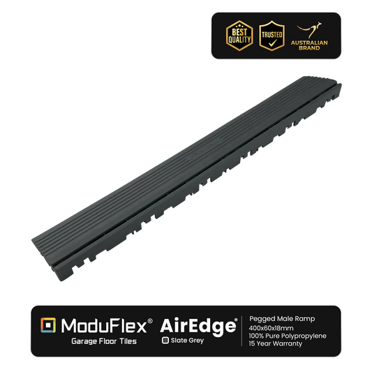 ModuFlex AirEdge –  Pegged Male Ramp - Slate Grey