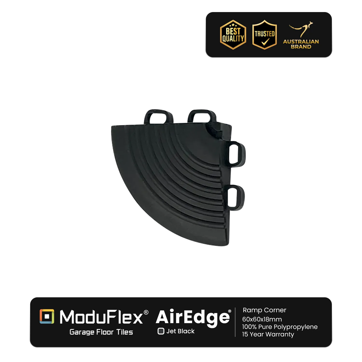 ModuFlex AirEdge –  Ramp Corner - Jet Black