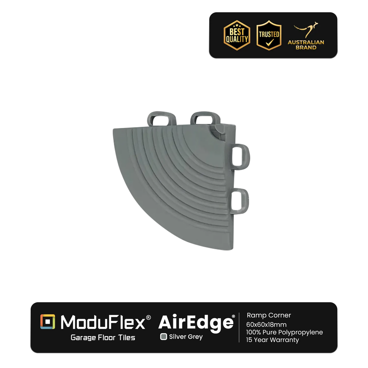ModuFlex AirEdge –  Ramp Corner - Silver Grey