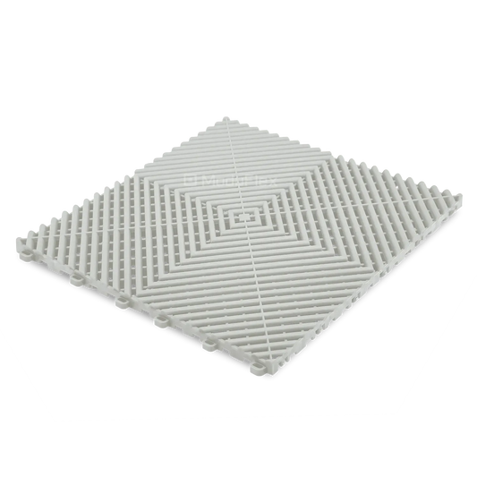ModuFlex AirRib Garage Floor Tile – Arctic White