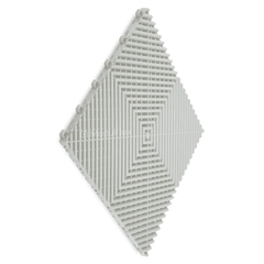 ModuFlex AirRib Garage Floor Tile – Arctic White