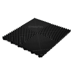 ModuFlex AirRib Garage Floor Tile – Jet Black