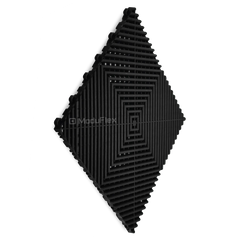 ModuFlex AirRib Garage Floor Tile – Jet Black