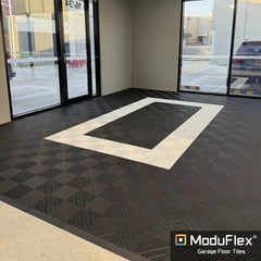 ModuFlex AirRib Garage Floor Tile – Jet Black