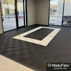 ModuFlex AirRib Garage Floor Tile – Arctic White