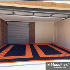 ModuFlex AirRib Garage Floor Tile – Tropical Orange