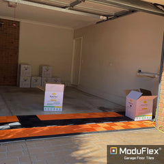 ModuFlex AirRib Garage Floor Tile – Tropical Orange