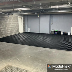 ModuFlex AirRib Garage Floor Tile – Jet Black