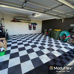 ModuFlex AirRib Garage Floor Tile – Jet Black