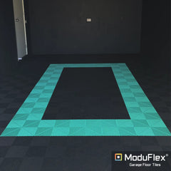 ModuFlex AirRib Garage Floor Tile – Jet Black