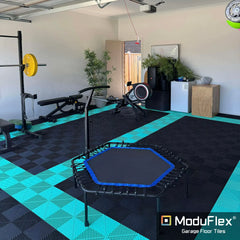 ModuFlex AirRib Garage Floor Tile – Jet Black