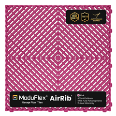 ModuFlex AirRib Garage Floor Tile – Pink