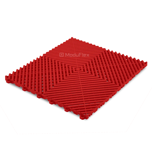 ModuFlex AirRib Garage Floor Tile – Racing Red