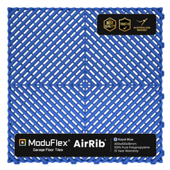 ModuFlex AirRib Garage Floor Tile – Royal Blue