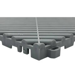 ModuFlex AirRib Garage Floor Tile – Silver Grey