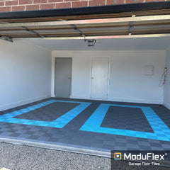 ModuFlex AirRib Garage Floor Tile – Silver Grey