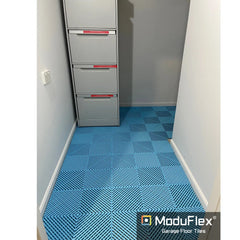 ModuFlex AirRib Garage Floor Tile – Sky Blue
