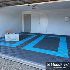 ModuFlex AirRib Garage Floor Tile – Silver Grey