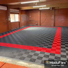 ModuFlex AirRib Garage Floor Tile – Slate Grey