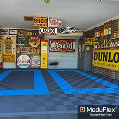 ModuFlex AirRib Garage Floor Tile – Royal Blue