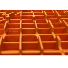 ModuFlex AirRib Garage Floor Tile – Tropical Orange