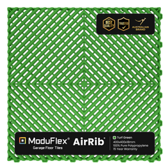 ModuFlex AirRib Garage Floor Tile – Turf Green