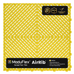 ModuFlex AirRib Garage Floor Tile – Yellow