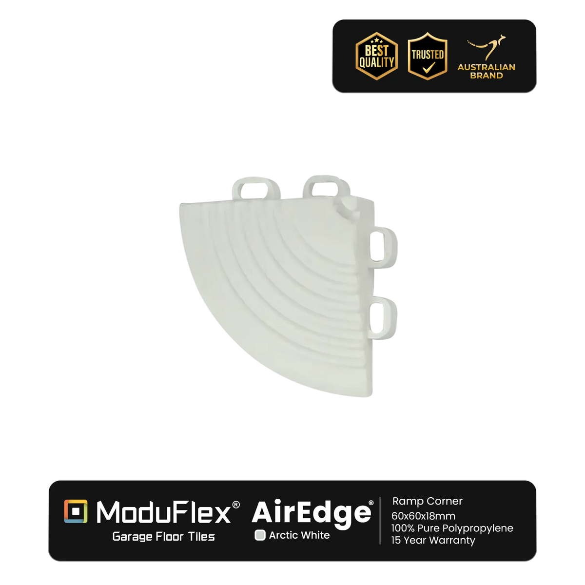 ModuFlex AirEdge –  Ramp Corner - Arctic White