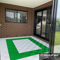 ModuFlex AirRib Garage Floor Tile – Arctic White