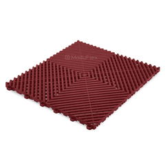 ModuFlex AirRib Garage Floor Tile – Deep Red