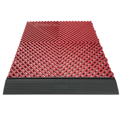 ModuFlex AirRib Garage Floor Tile – Deep Red