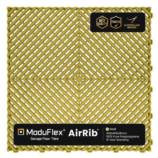 ModuFlex AirRib Garage Floor Tile – Gold