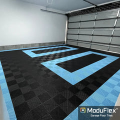 ModuFlex AirRib Garage Floor Tile – Sky Blue