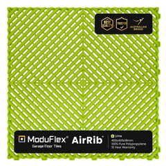 ModuFlex AirRib Garage Floor Tile – Lime
