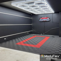 ModuFlex AirRib Garage Floor Tile – Racing Red
