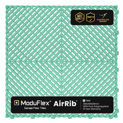 ModuFlex AirRib Garage Floor Tile – Teal